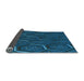 Thickness of Patterned Blue Rug, pat1712lblu