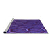 Sideview of Machine Washable Transitional Indigo Purple Rug, wshpat1712pur