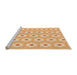 Sideview of Machine Washable Transitional Orange Rug, wshpat1714org