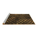 Sideview of Machine Washable Transitional Light Brown Rug, wshpat1716brn