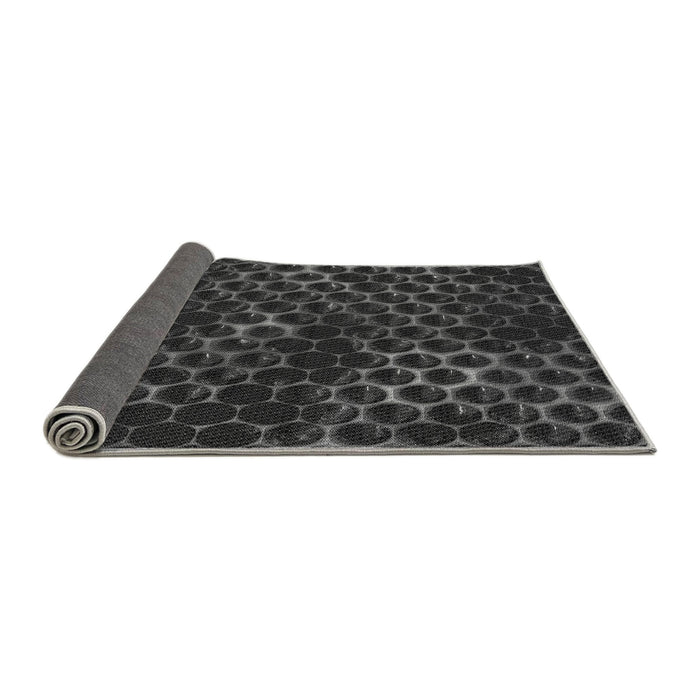 Thickness of Patterned Ash Gray Rug, pat1716gry