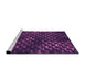 Sideview of Machine Washable Transitional Dark Orchid Purple Rug, wshpat1716pur