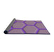 Thickness of Patterned Orchid Purple Rug, pat1717pur