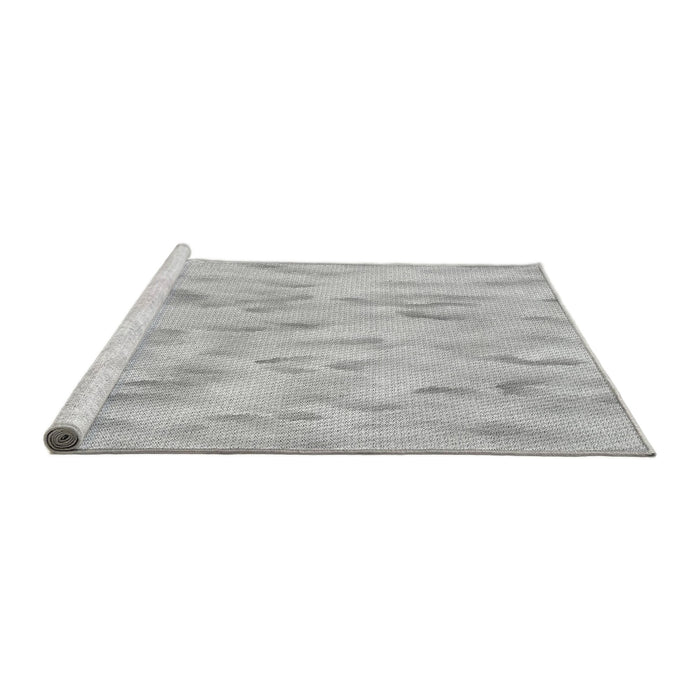 Sideview of Machine Washable Transitional Dark Gray Rug, wshpat172gry