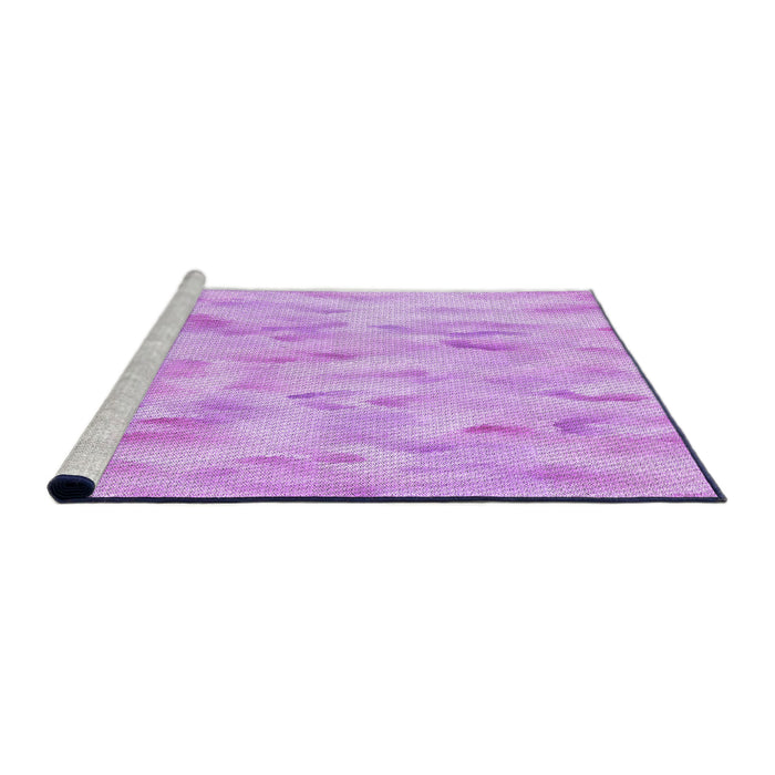 Sideview of Machine Washable Transitional Purple Rug, wshpat172pur
