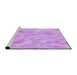 Sideview of Machine Washable Transitional Purple Rug, wshpat172pur