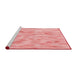 Sideview of Machine Washable Transitional Pink Rug, wshpat172rd