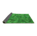 Thickness of Patterned Green Rug, pat1720grn