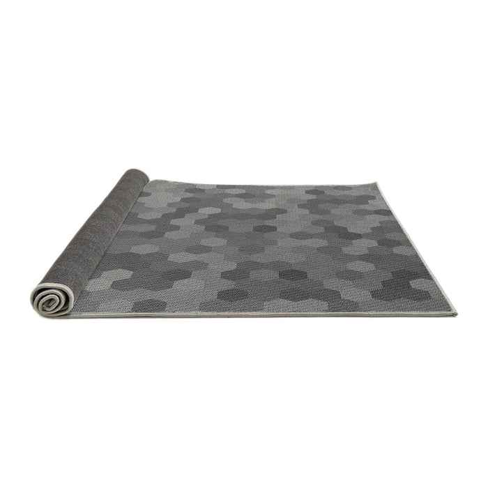 Thickness of Patterned Ash Gray Rug, pat1720gry