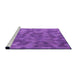 Sideview of Machine Washable Transitional Purple Rug, wshpat1720pur