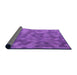 Thickness of Patterned Purple Rug, pat1720pur