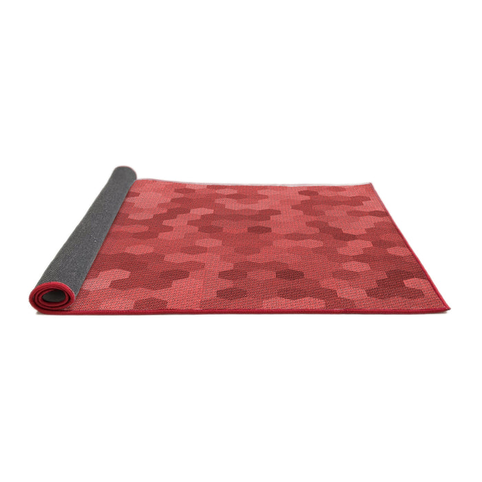 Thickness of Patterned Red Rug, pat1720rd