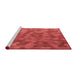 Sideview of Machine Washable Transitional Red Rug, wshpat1720rd