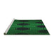 Sideview of Machine Washable Transitional Dark Forest Green Rug, wshpat1721grn