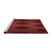 Sideview of Machine Washable Transitional Red Rug, wshpat1721rd