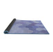 Thickness of Patterned Light Slate Blue Rug, pat1724blu