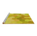 Sideview of Machine Washable Transitional Golden Yellow Rug, wshpat1724yw