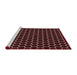 Sideview of Machine Washable Transitional Chocolate Brown Rug, wshpat1725rd