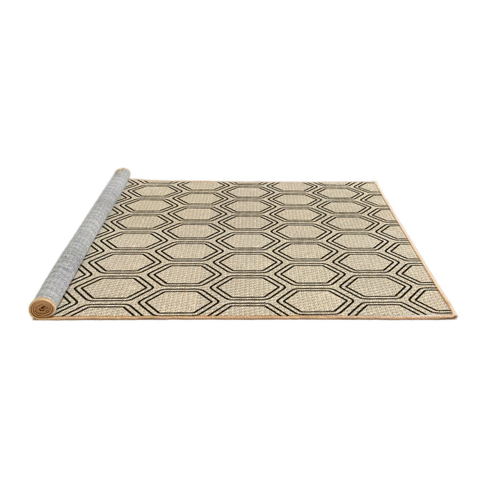 Sideview of Machine Washable Transitional Brown Rug, wshpat1726brn