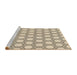 Sideview of Machine Washable Transitional Brown Rug, wshpat1726brn