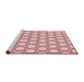 Sideview of Machine Washable Transitional Indian Red Rug, wshpat1726rd