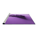 Sideview of Machine Washable Transitional Violet Purple Rug, wshpat1728pur