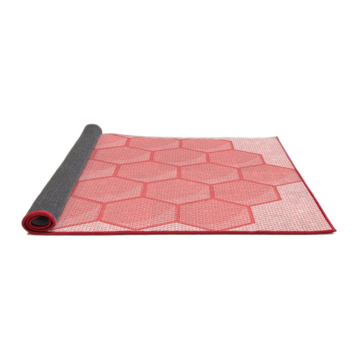 Thickness of Patterned Pink Rug, pat1729rd