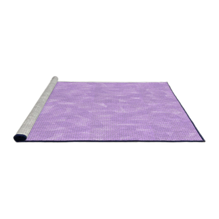 Sideview of Machine Washable Transitional Purple Rug, wshpat173pur