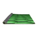 Thickness of Patterned Deep Emerald Green Rug, pat1731grn