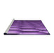 Sideview of Machine Washable Transitional Purple Rug, wshpat1731pur