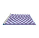 Sideview of Machine Washable Transitional Bright Grape Purple Rug, wshpat1733blu