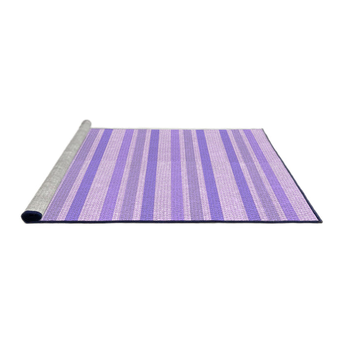 Sideview of Machine Washable Transitional Purple Rug, wshpat1735pur
