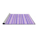 Sideview of Machine Washable Transitional Purple Rug, wshpat1735pur