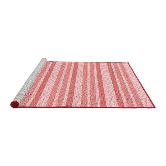 Sideview of Machine Washable Transitional Red Rug, wshpat1735rd