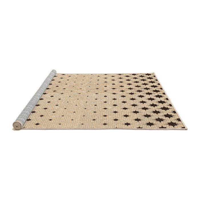 Sideview of Machine Washable Transitional Bronze Brown Rug, wshpat1736org
