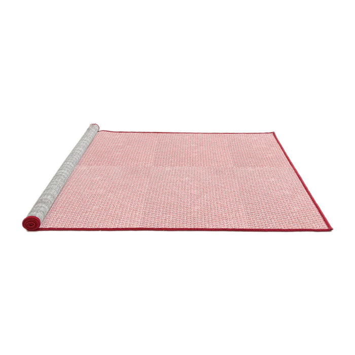 Sideview of Machine Washable Transitional Light Coral Pink Rug, wshpat1738rd