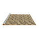 Sideview of Machine Washable Transitional Brown Rug, wshpat1739brn