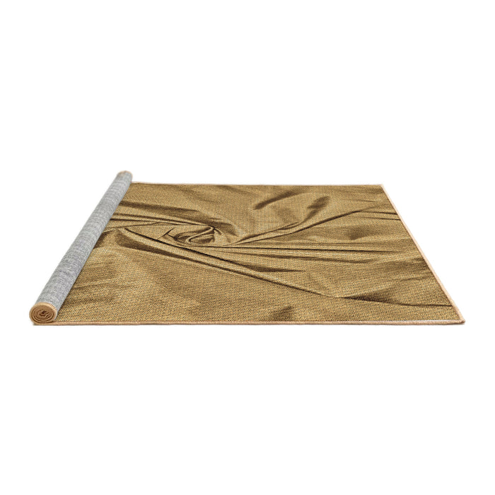 Sideview of Machine Washable Transitional Orange Rug, wshpat174brn
