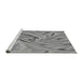 Sideview of Machine Washable Transitional Cloud Gray Rug, wshpat174gry