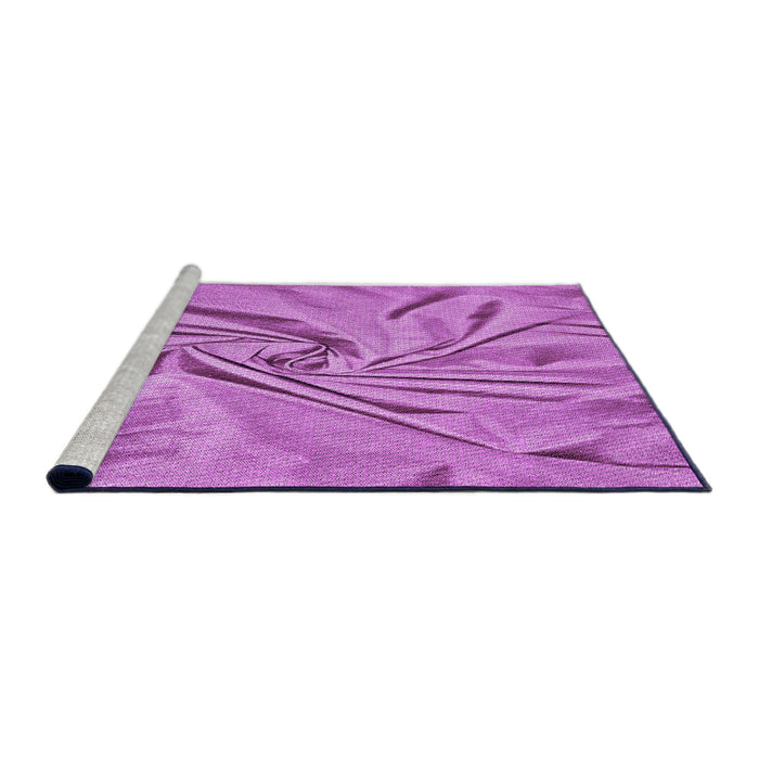 Sideview of Machine Washable Transitional Violet Purple Rug, wshpat174pur