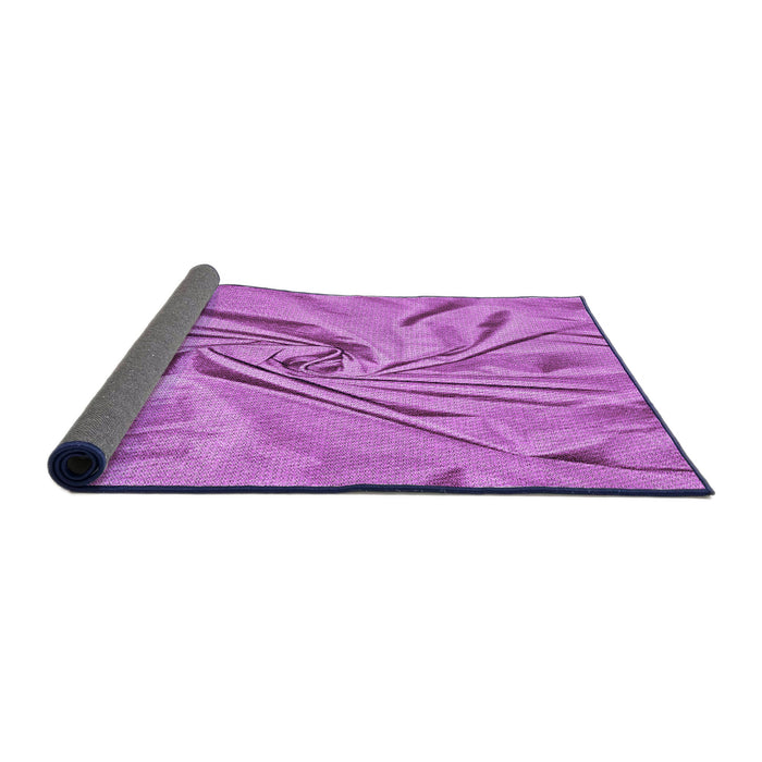 Thickness of Patterned Violet Purple Rug, pat174pur