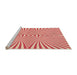 Sideview of Machine Washable Transitional Red Rug, wshpat1740org