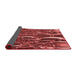 Thickness of Patterned Red Rug, pat1744rd