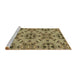 Sideview of Machine Washable Transitional Red Brown Rug, wshpat1747brn