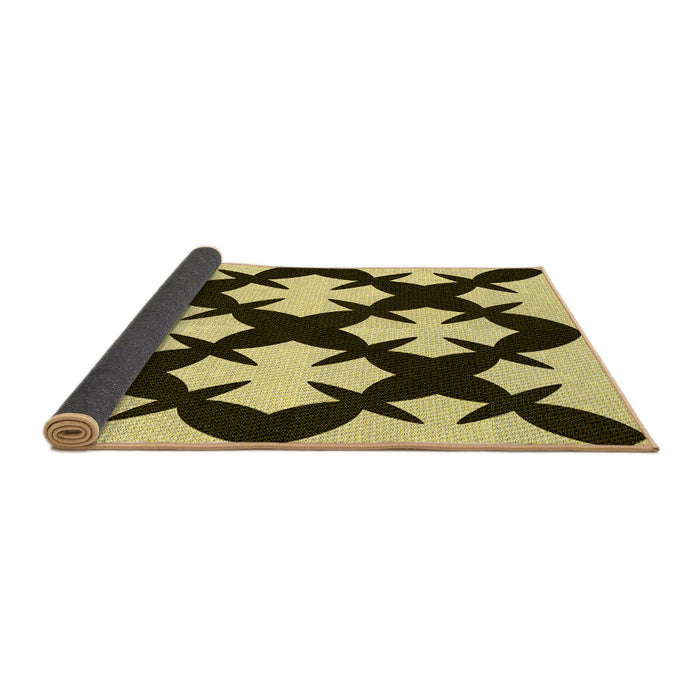 Thickness of Patterned Red Rug, pat1748yw