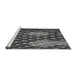 Sideview of Machine Washable Transitional Gray Rug, wshpat175gry