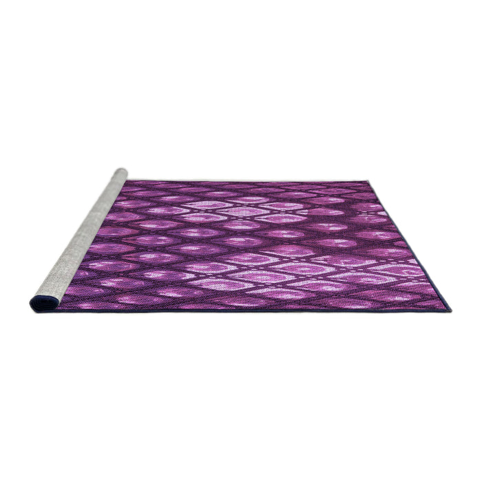 Sideview of Machine Washable Transitional Purple Rug, wshpat175pur