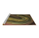 Sideview of Machine Washable Transitional Bakers Brown Rug, wshpat1750brn