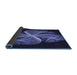 Thickness of Patterned Night Blue Rug, pat1752blu