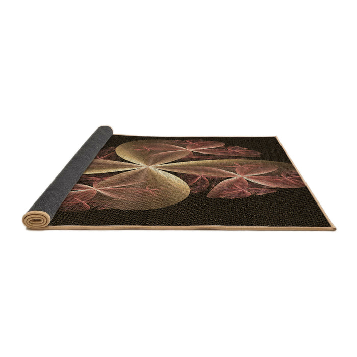 Thickness of Patterned Light Brown Rug, pat1752brn